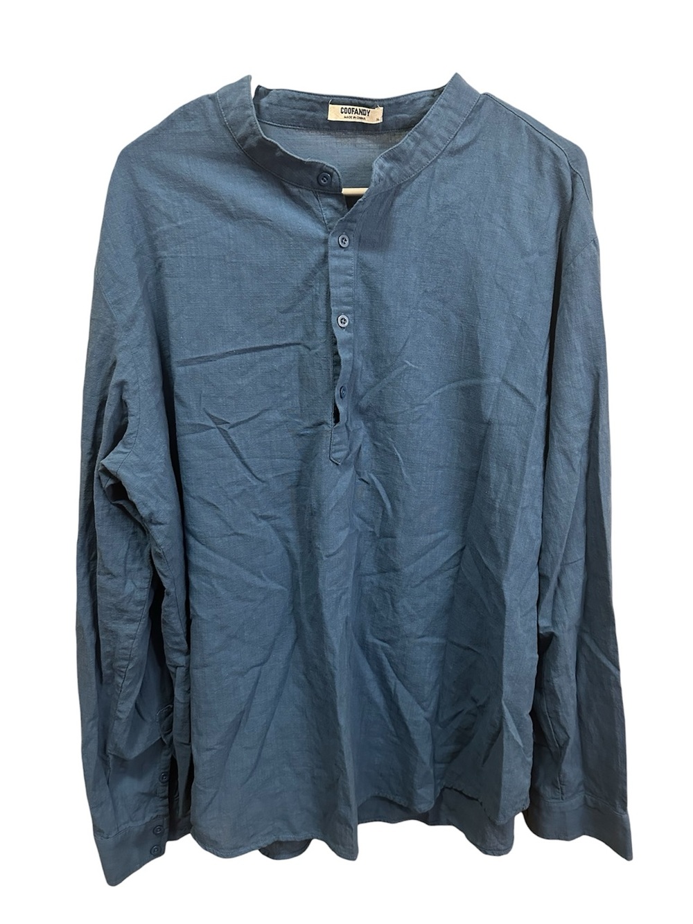 Coofandy Blue Blouse XL